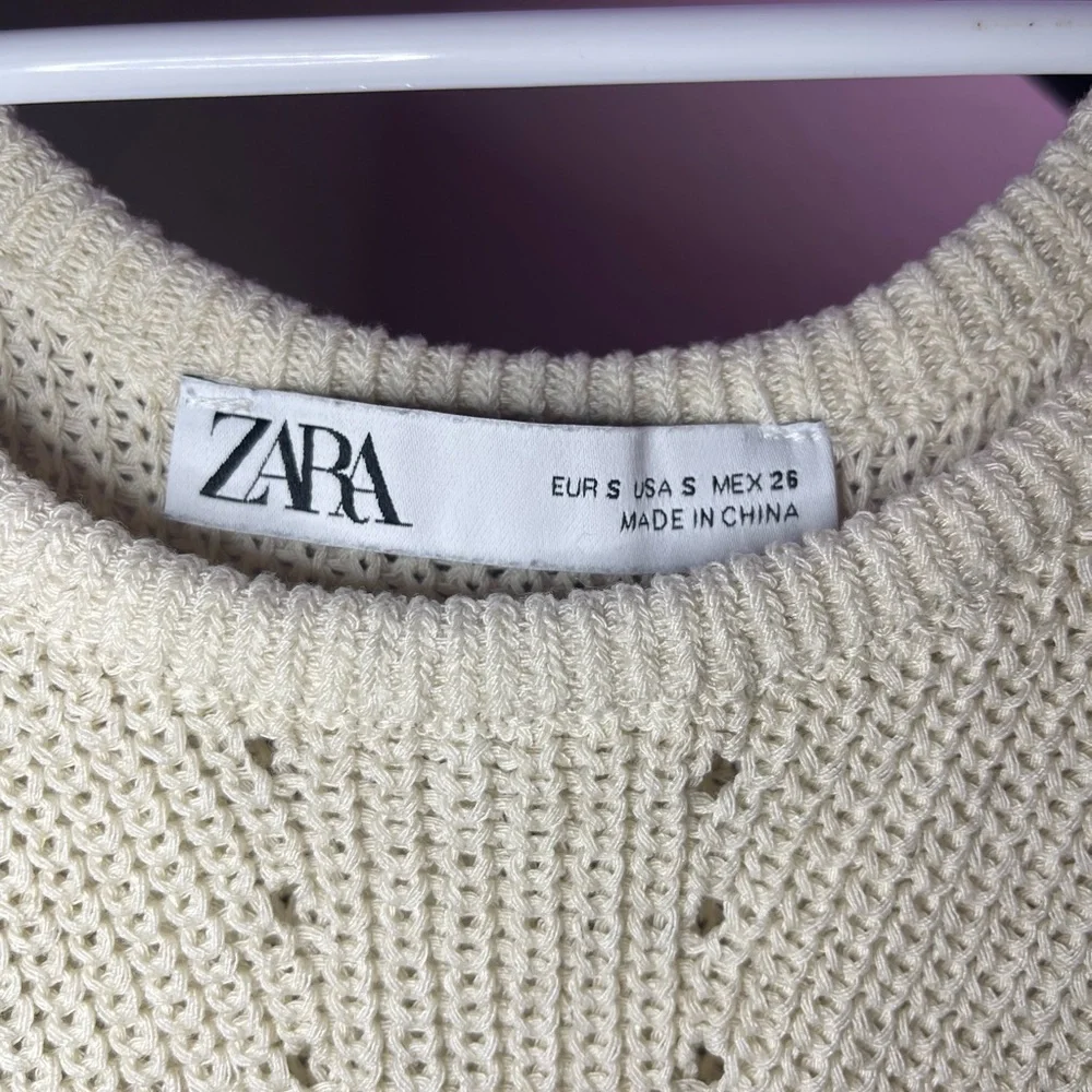 Zara Cream Knit Tank Top